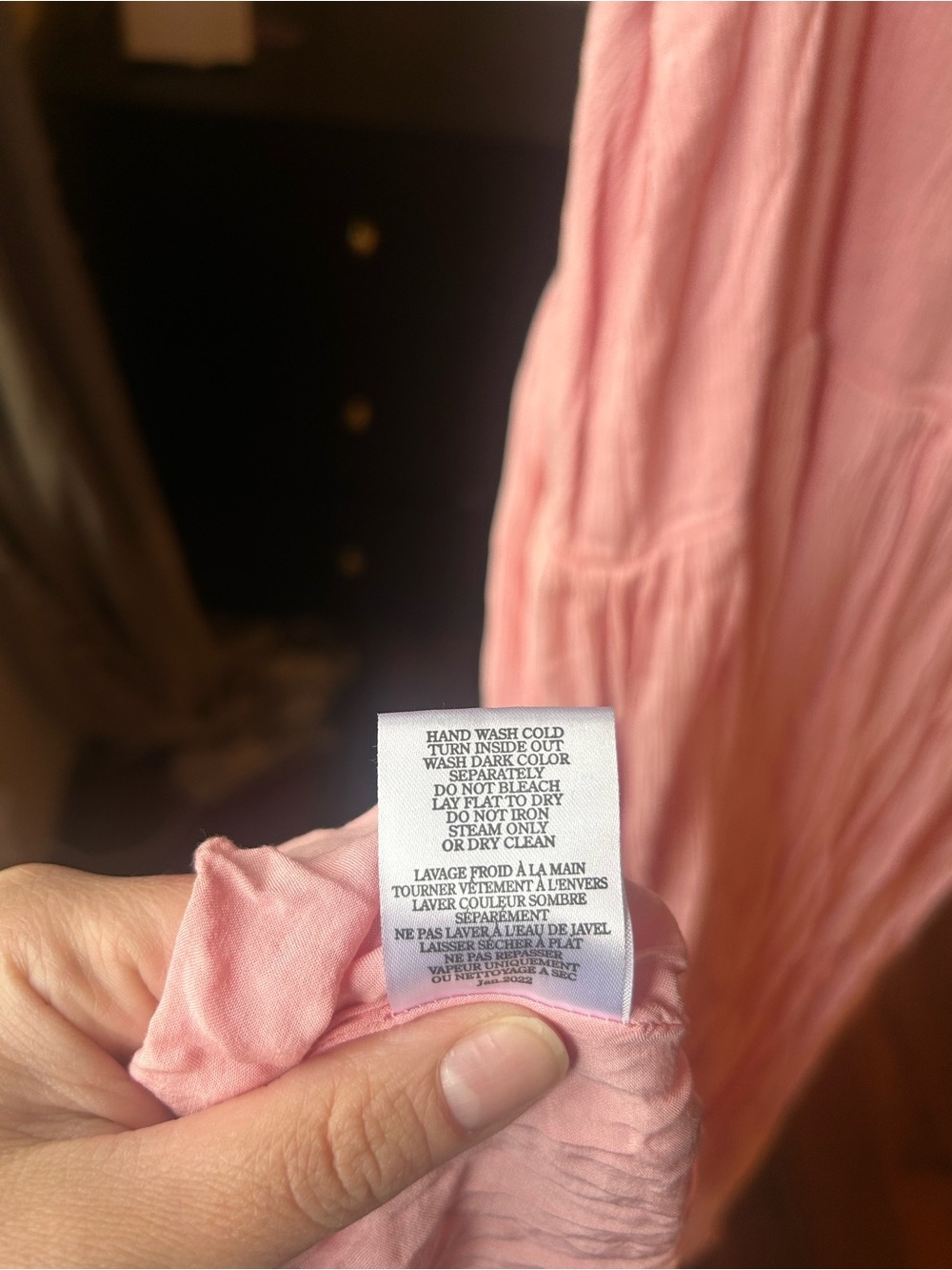 Z Supply Pink Spaghetti Strap Maxi Dress size Large - Picture 7 of 9